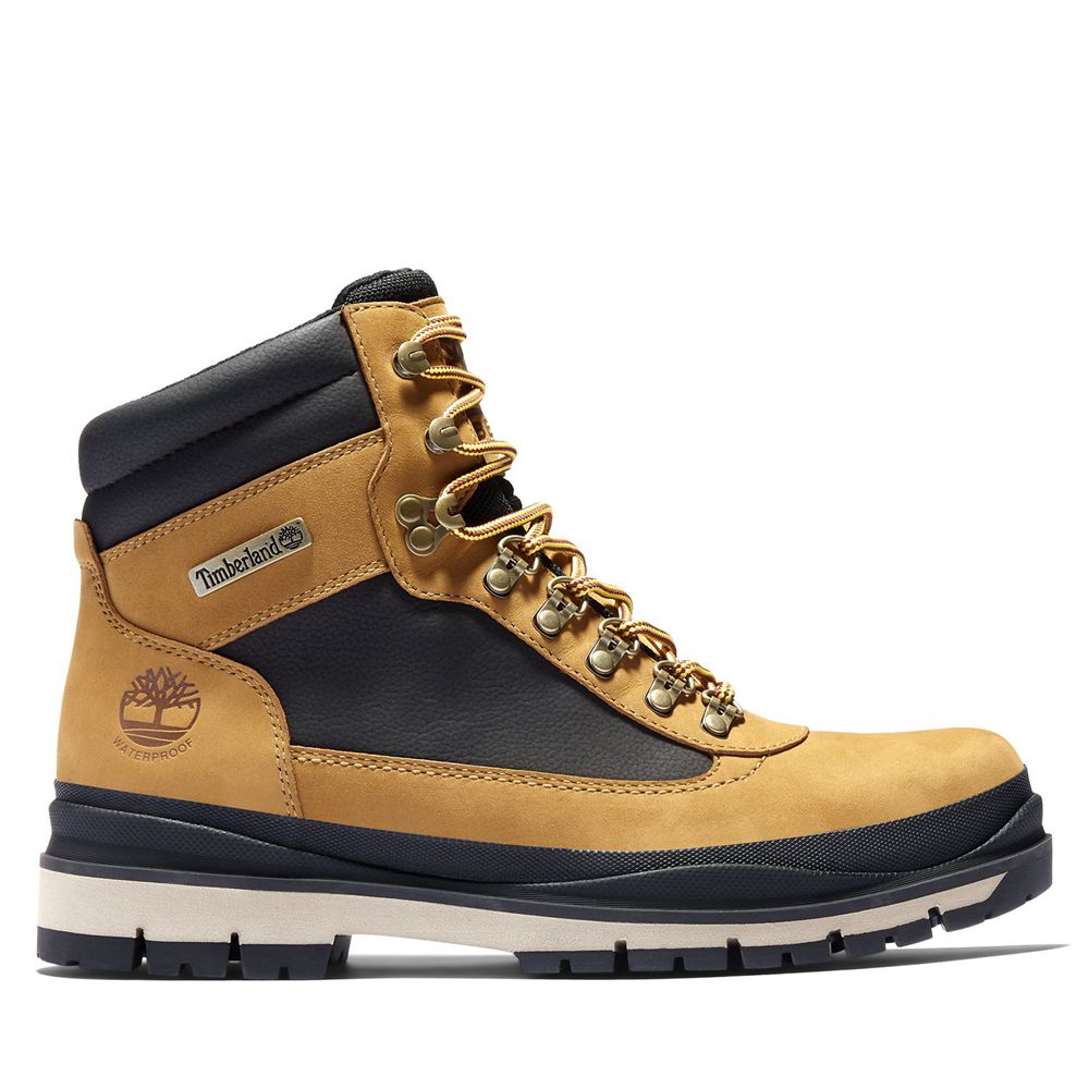 Bocanci De Zapada Timberland Barbati Maro/Negrii - Field Trekker Waterproof - Romania - APCXLF807